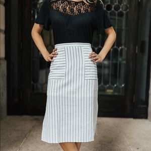 Pin stripe skirt
